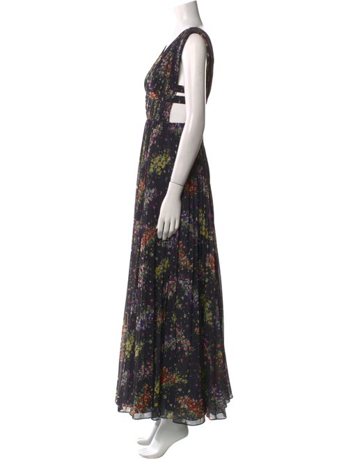 AMUR Floral Print Long Dress
