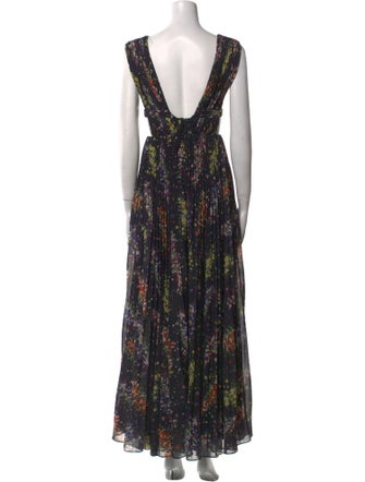 AMUR Floral Print Long Dress