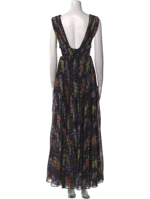 AMUR Floral Print Long Dress