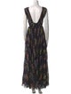 AMUR Floral Print Long Dress