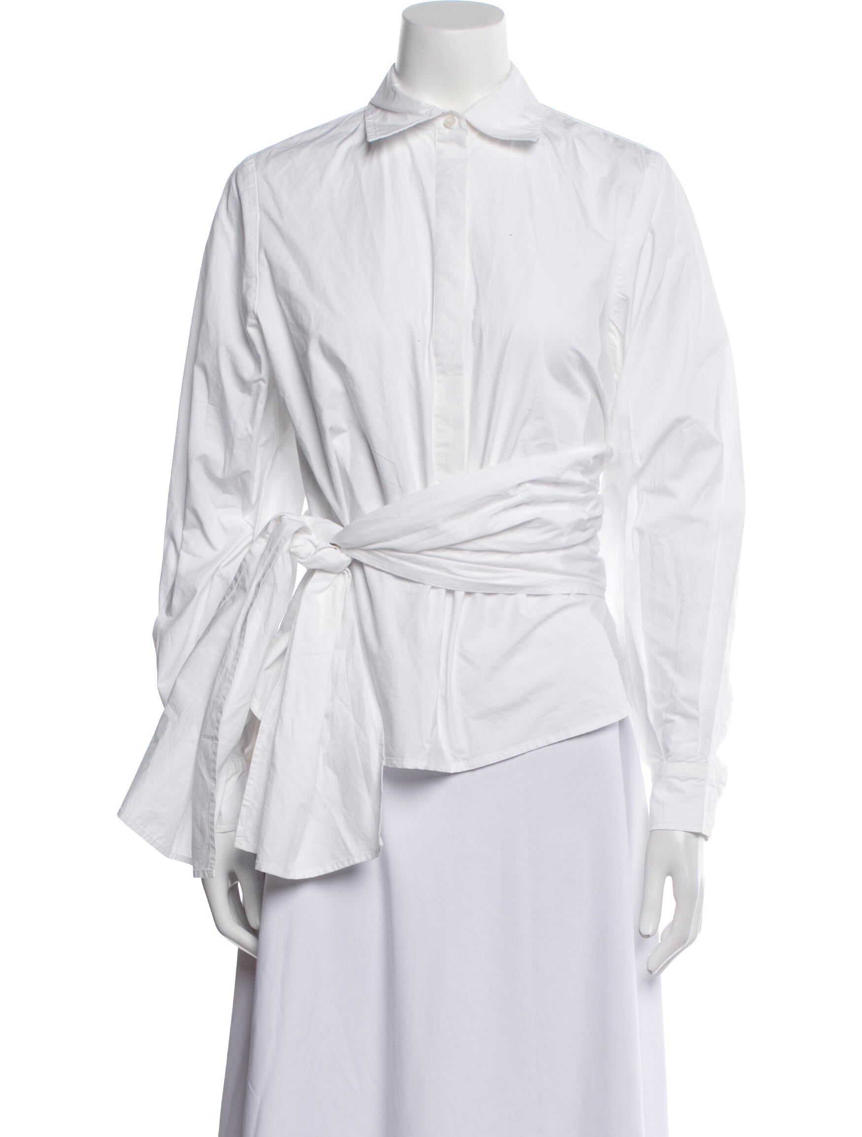 AMUR Long Sleeve Button-Up Top