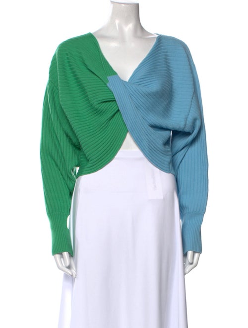 AMUR Merino Wool V-Neck Sweater