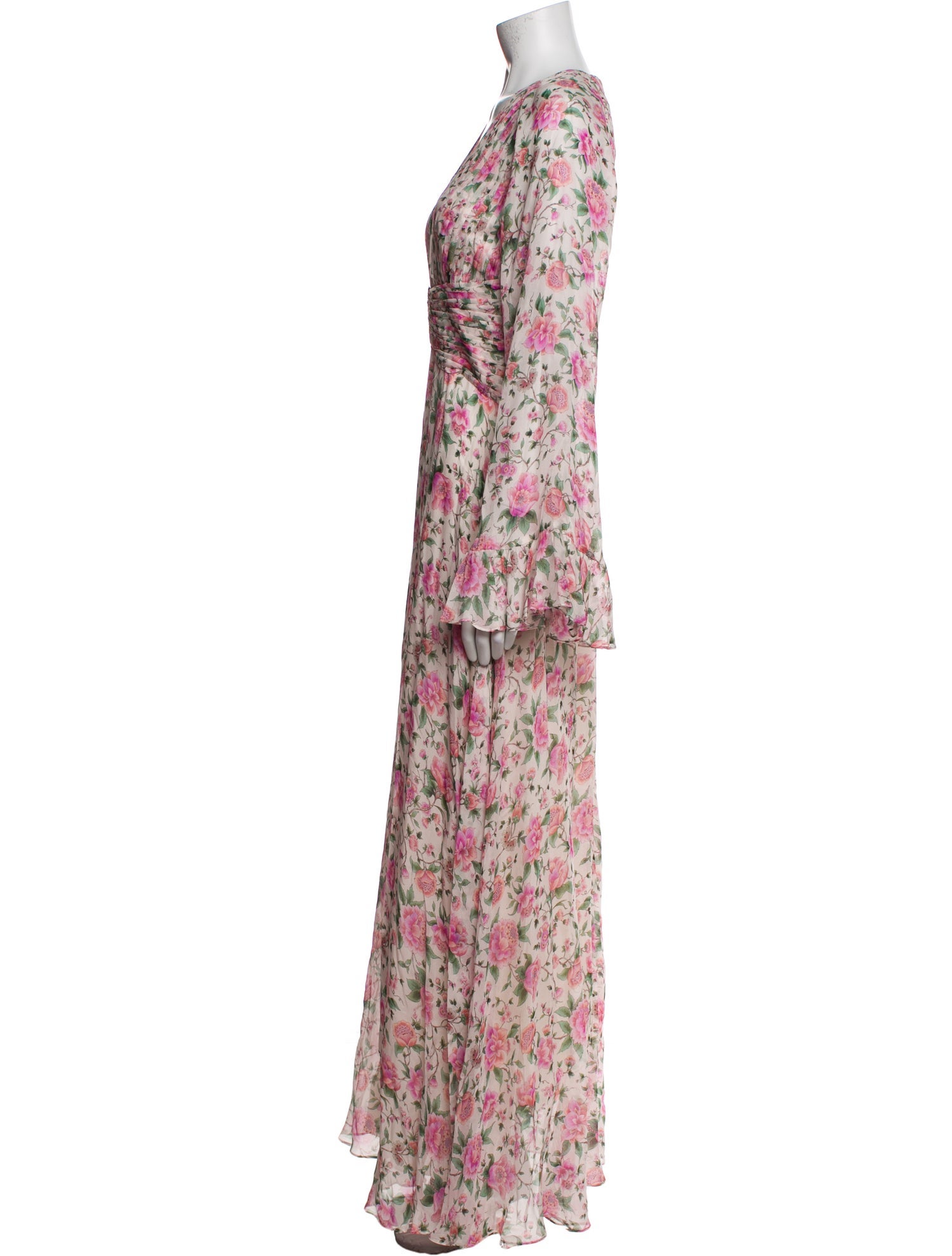 AMUR Silk Long Dress