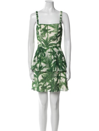 AMUR Floral Print Mini Dress