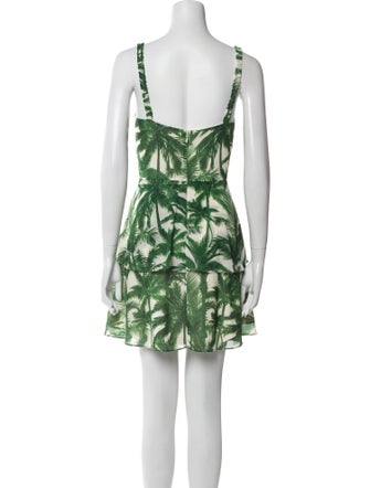 AMUR Floral Print Mini Dress