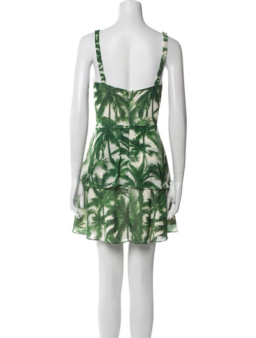 AMUR Floral Print Mini Dress