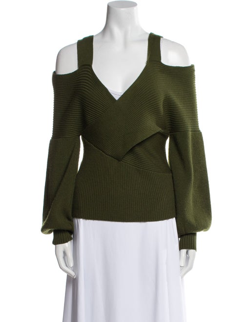 AMUR Merino Wool V-Neck Sweater