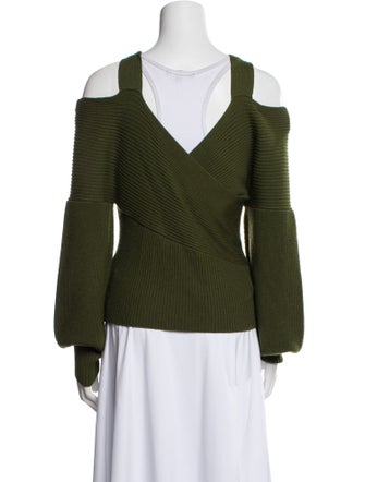 AMUR Merino Wool V-Neck Sweater