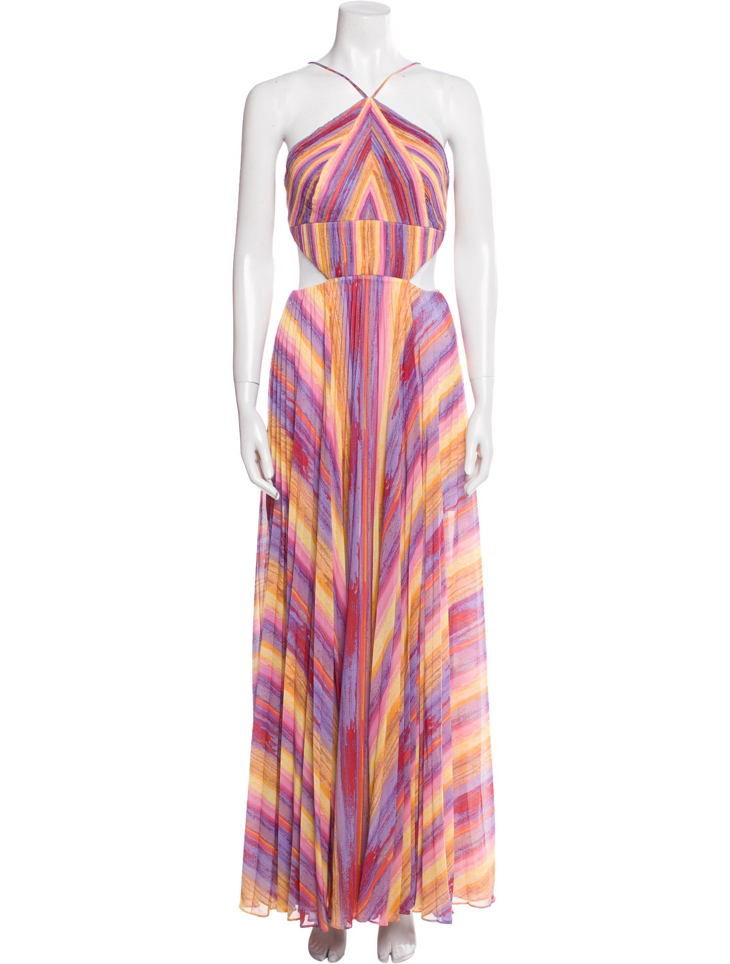 AMUR Striped Long Dress