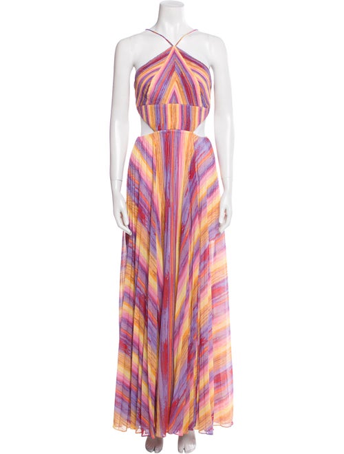 AMUR Striped Long Dress