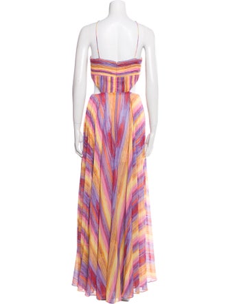 AMUR Striped Long Dress