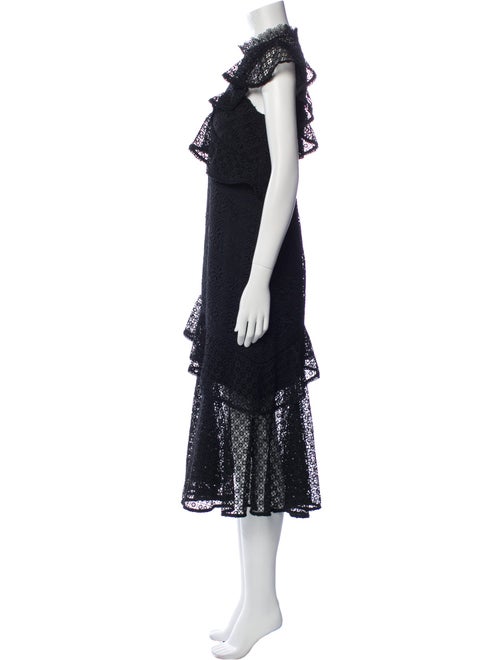 AMUR Lace Pattern Long Dress