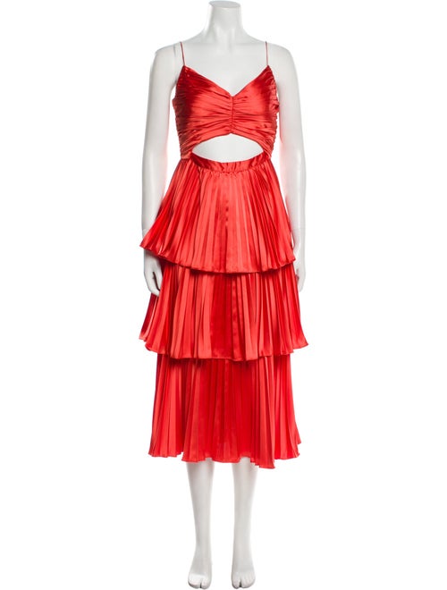 AMUR V-Neck Knee-Length Dress