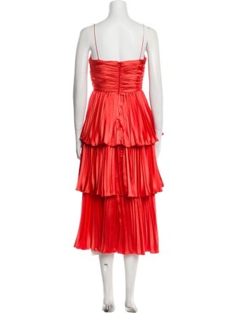 AMUR V-Neck Knee-Length Dress