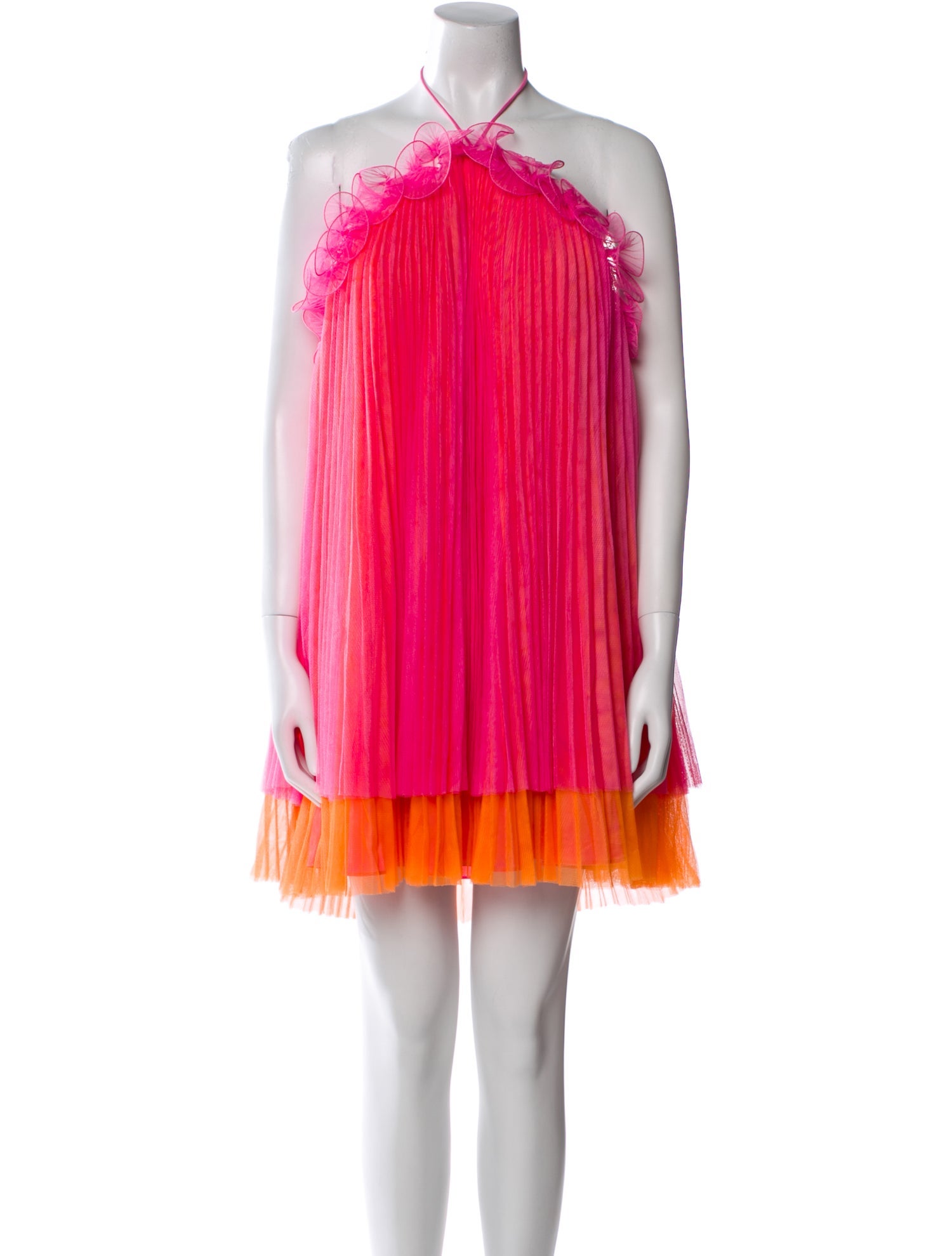 AMUR Halterneck Knee-Length Dress