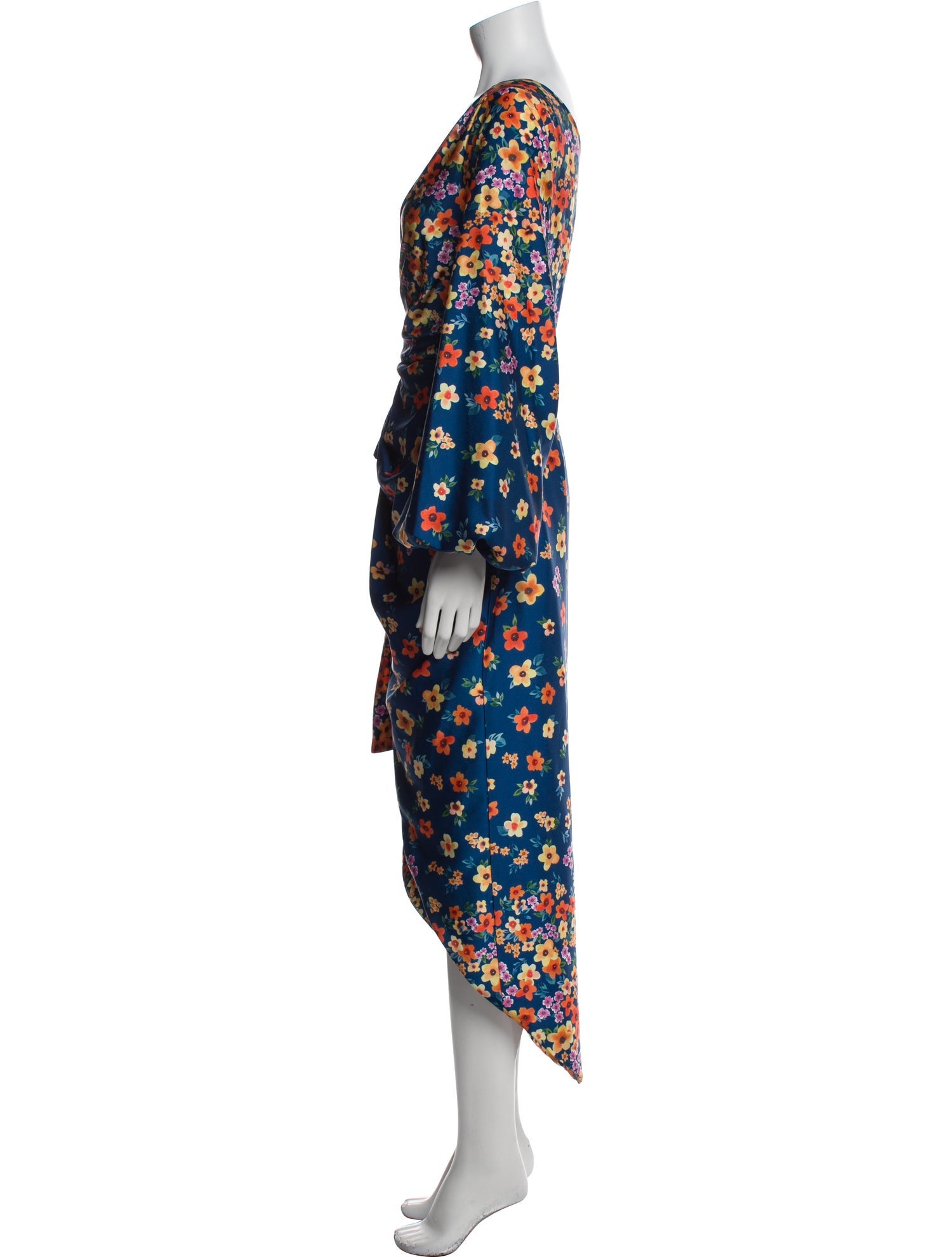 AMUR Floral Print Long Dress