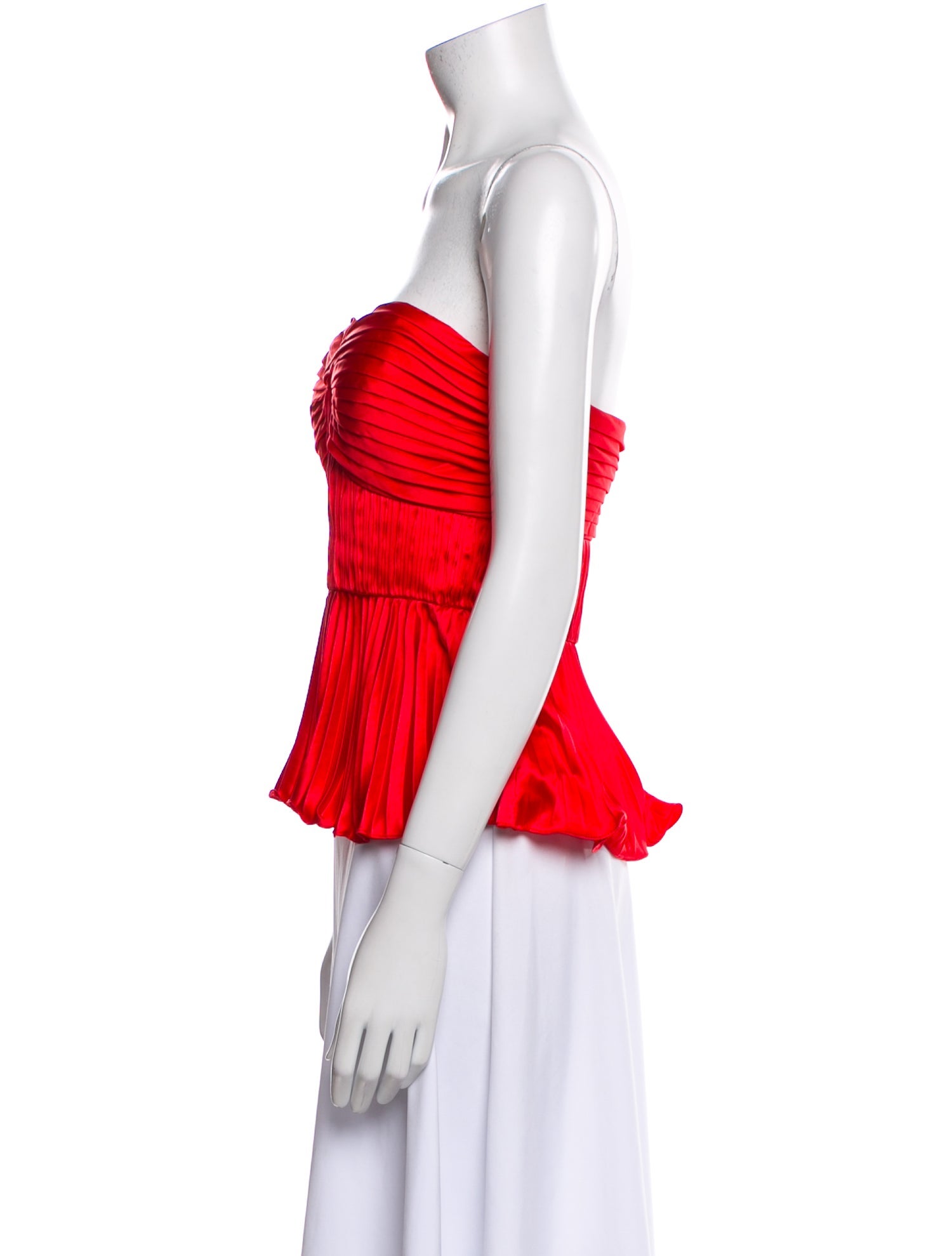 AMUR Strapless Crop Top