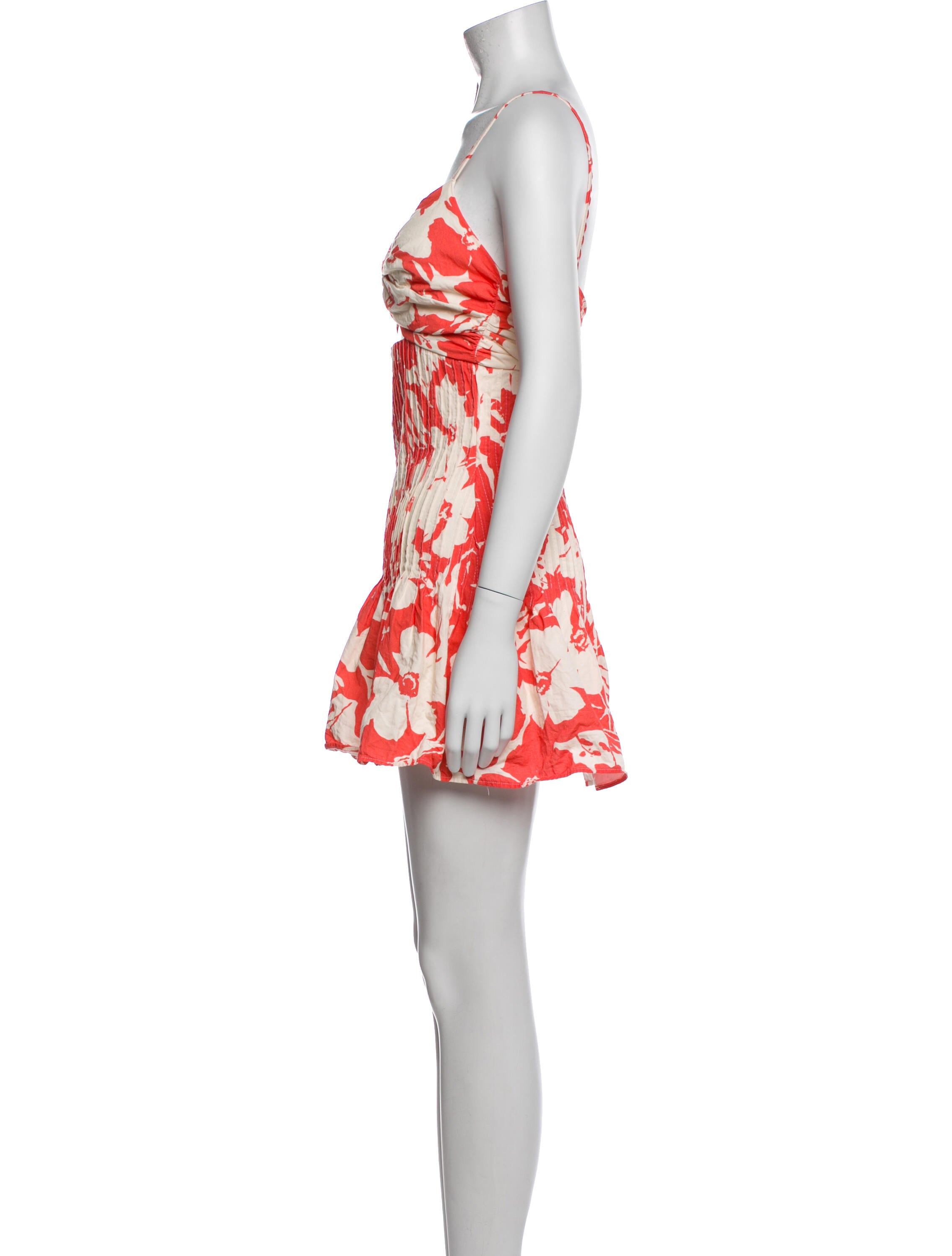 AMUR Floral Print Mini Dress