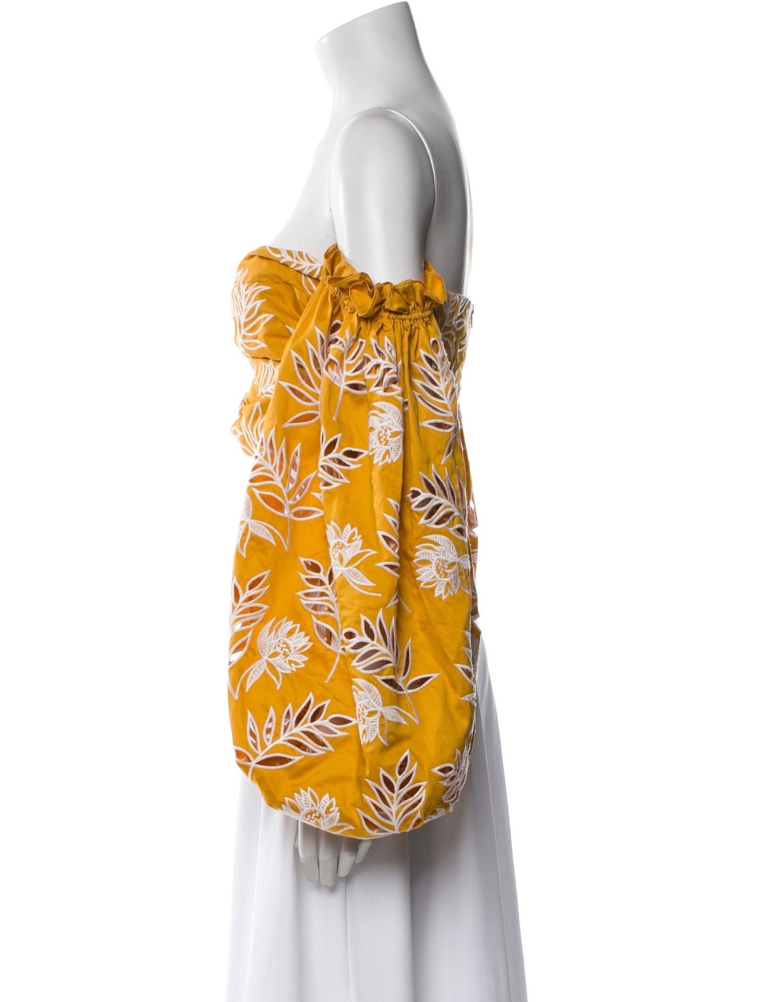 AMUR Floral Print Off-The-Shoulder Crop Top w/ Tags