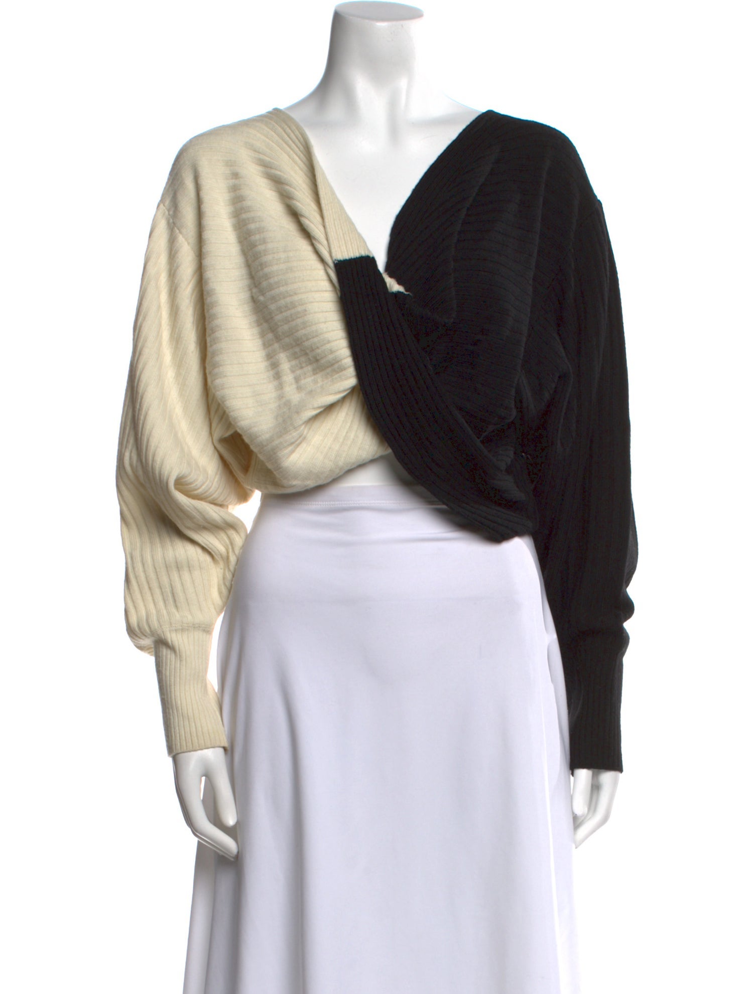 AMUR Merino Wool V-Neck Sweater