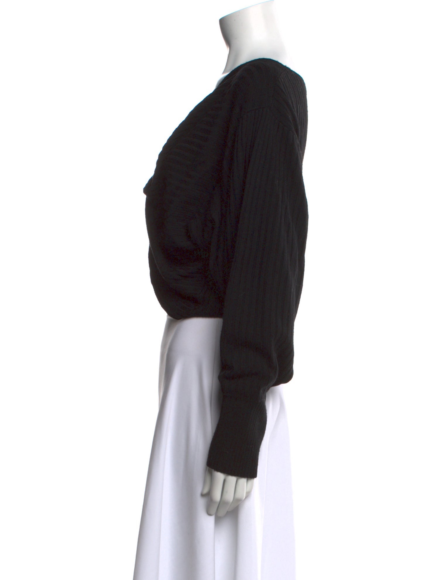 AMUR Merino Wool V-Neck Sweater