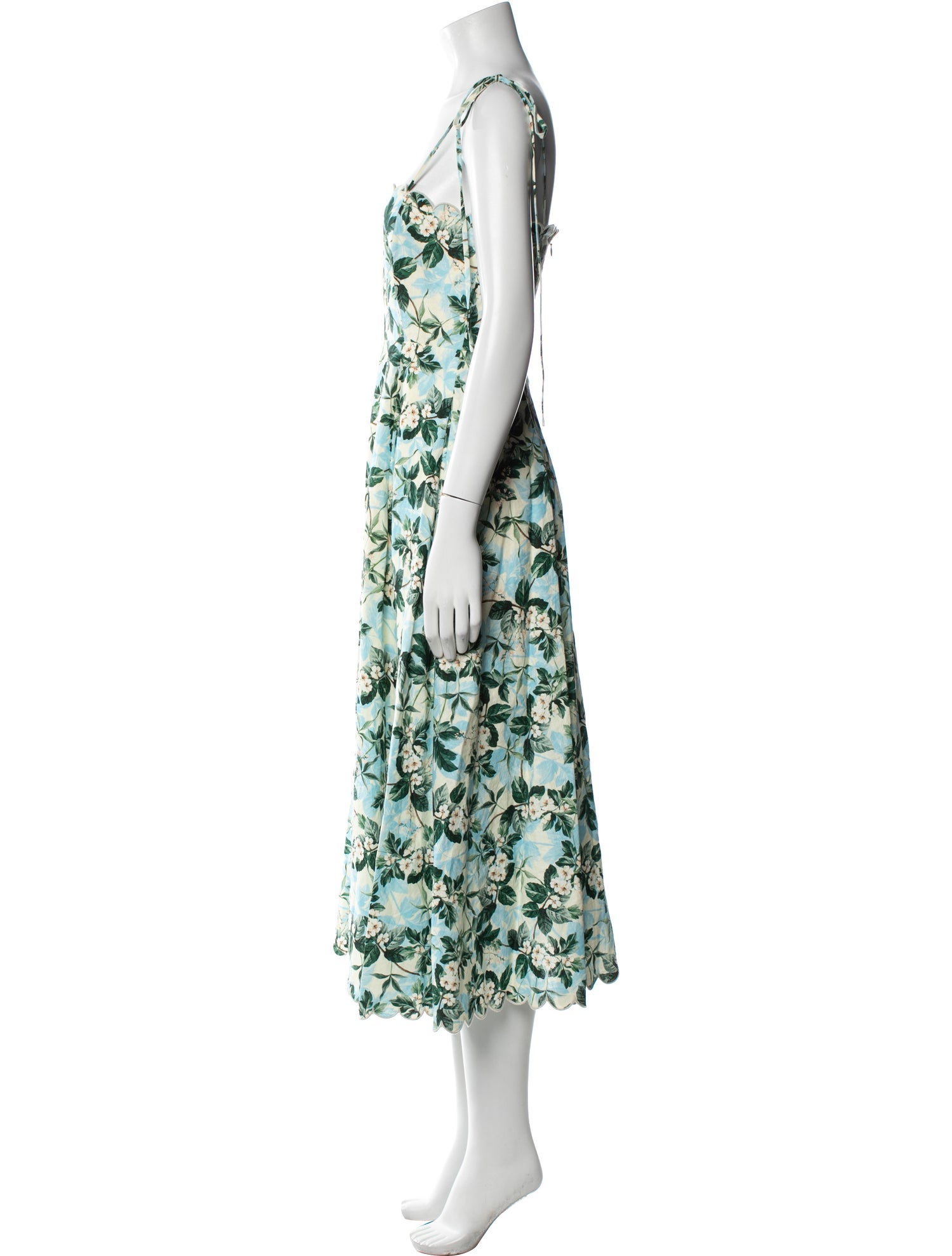 AMUR Floral Print Long Dress