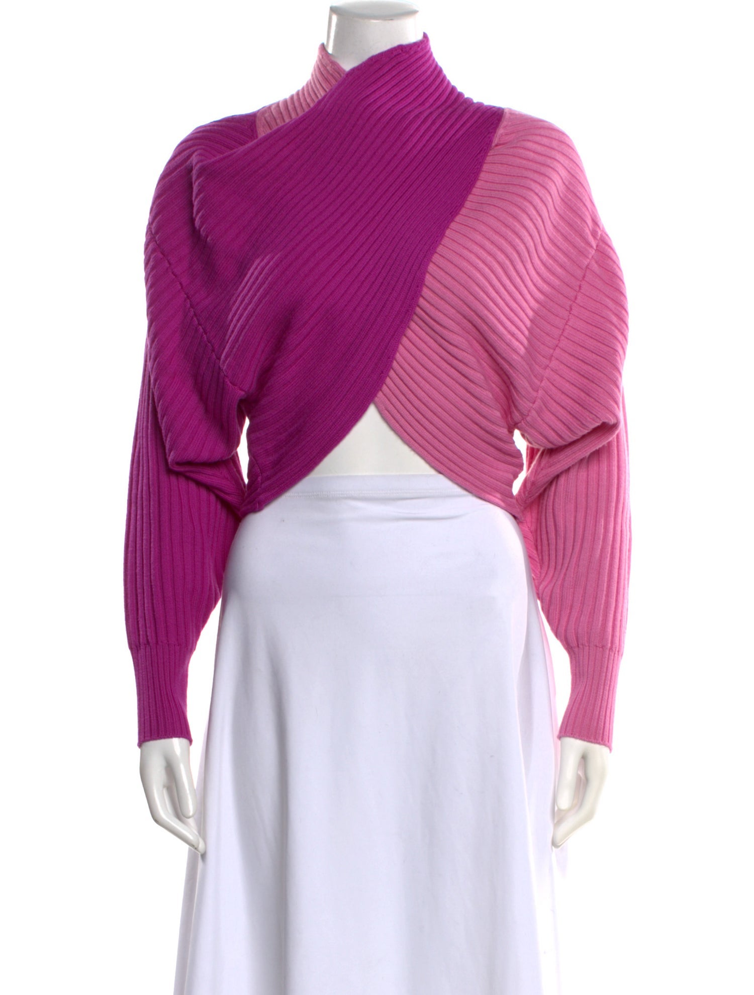 AMUR Merino Wool Mock Neck Sweater