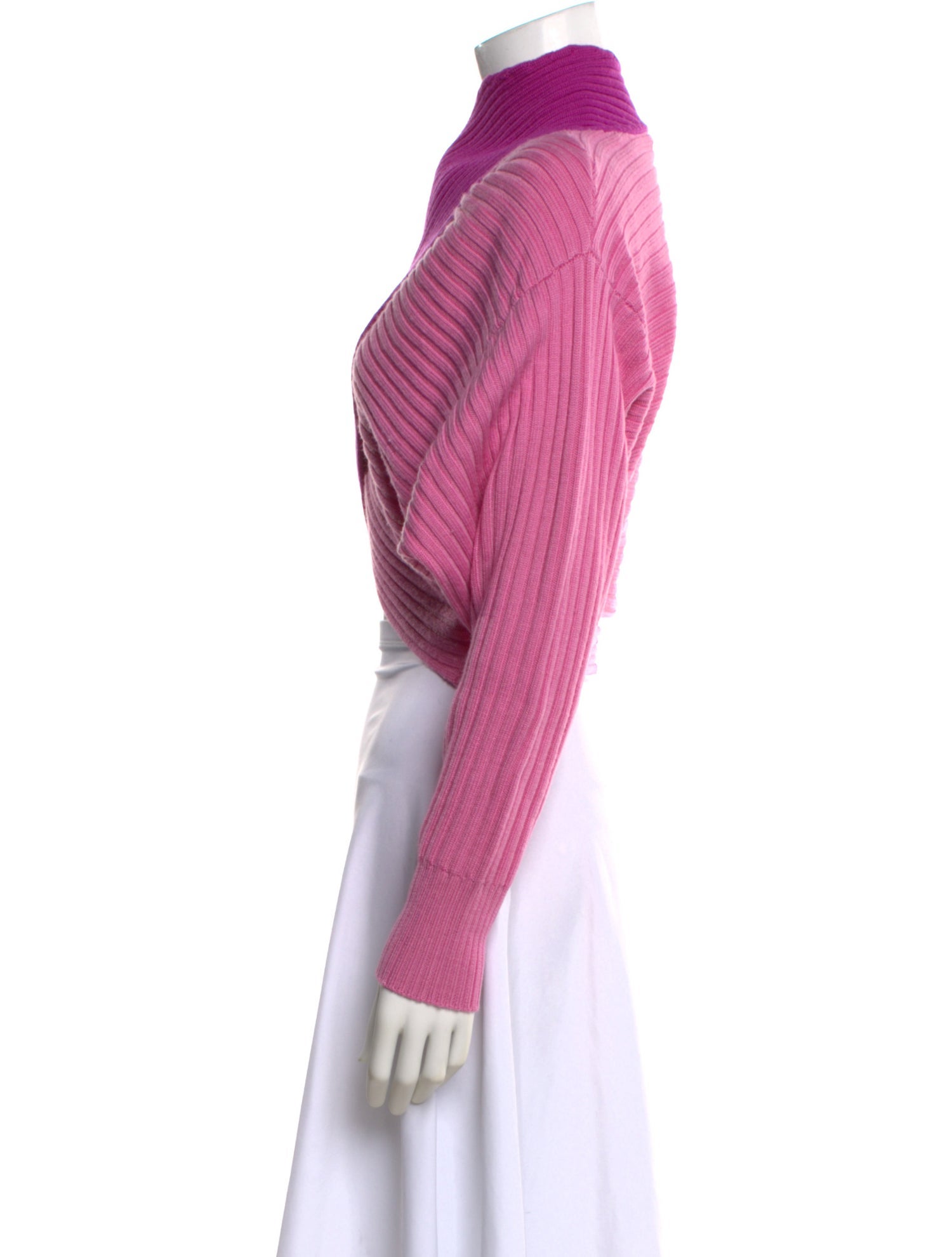 AMUR Merino Wool Mock Neck Sweater