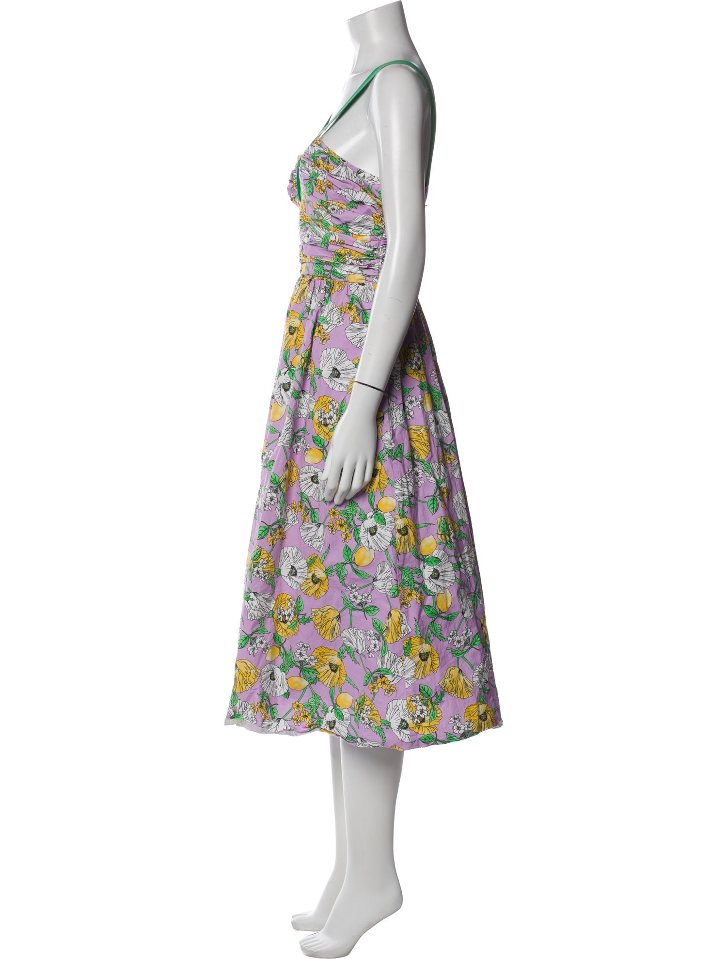 AMUR Printed Midi Length Dress