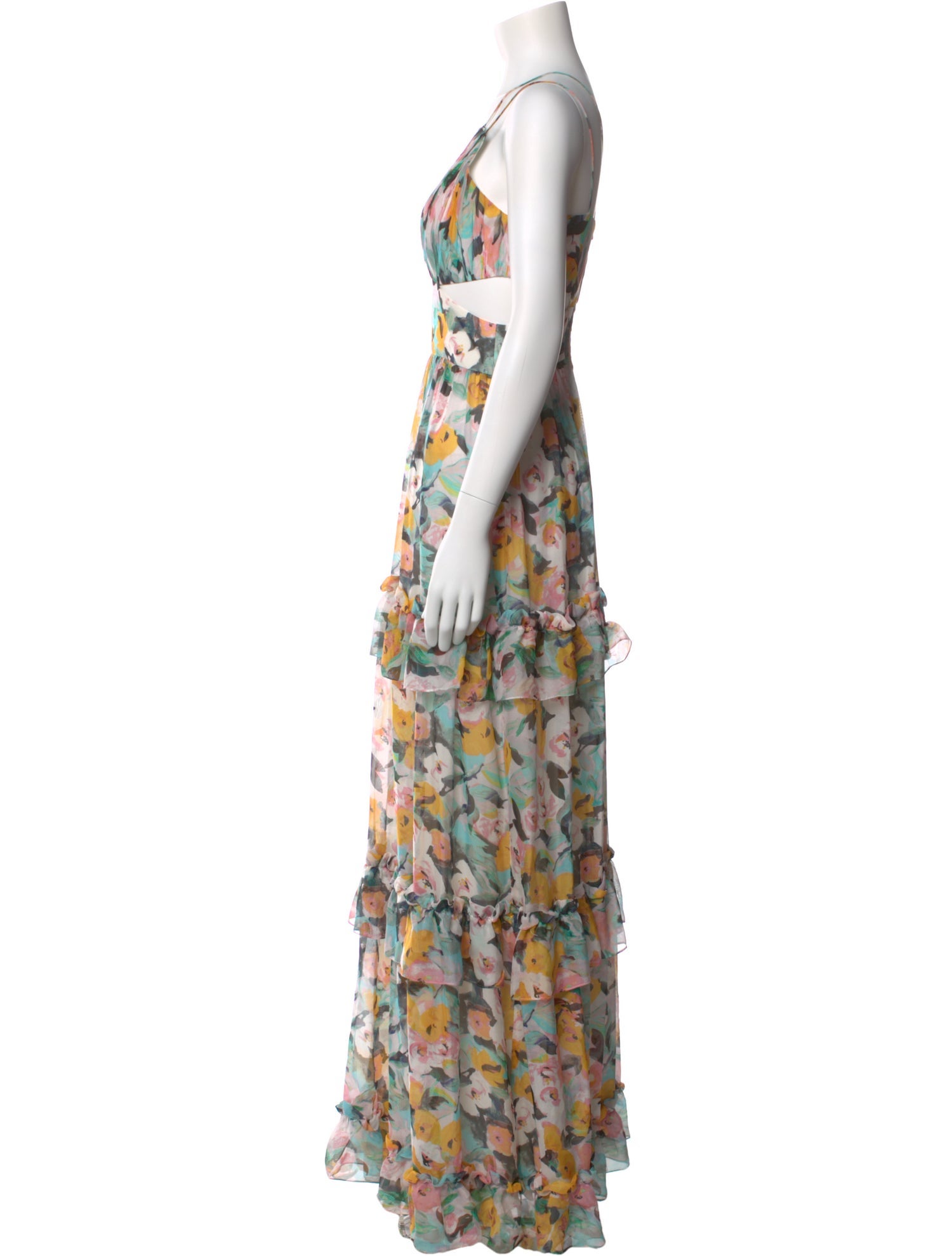 AMUR Silk Long Dress