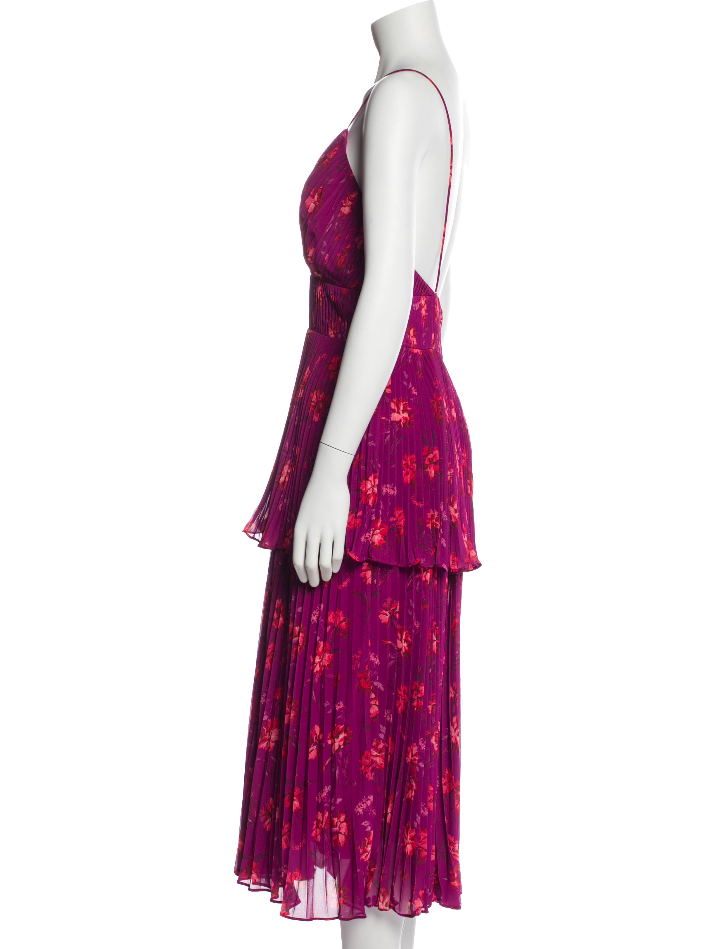 AMUR Floral Print Long Dress w/ Tags