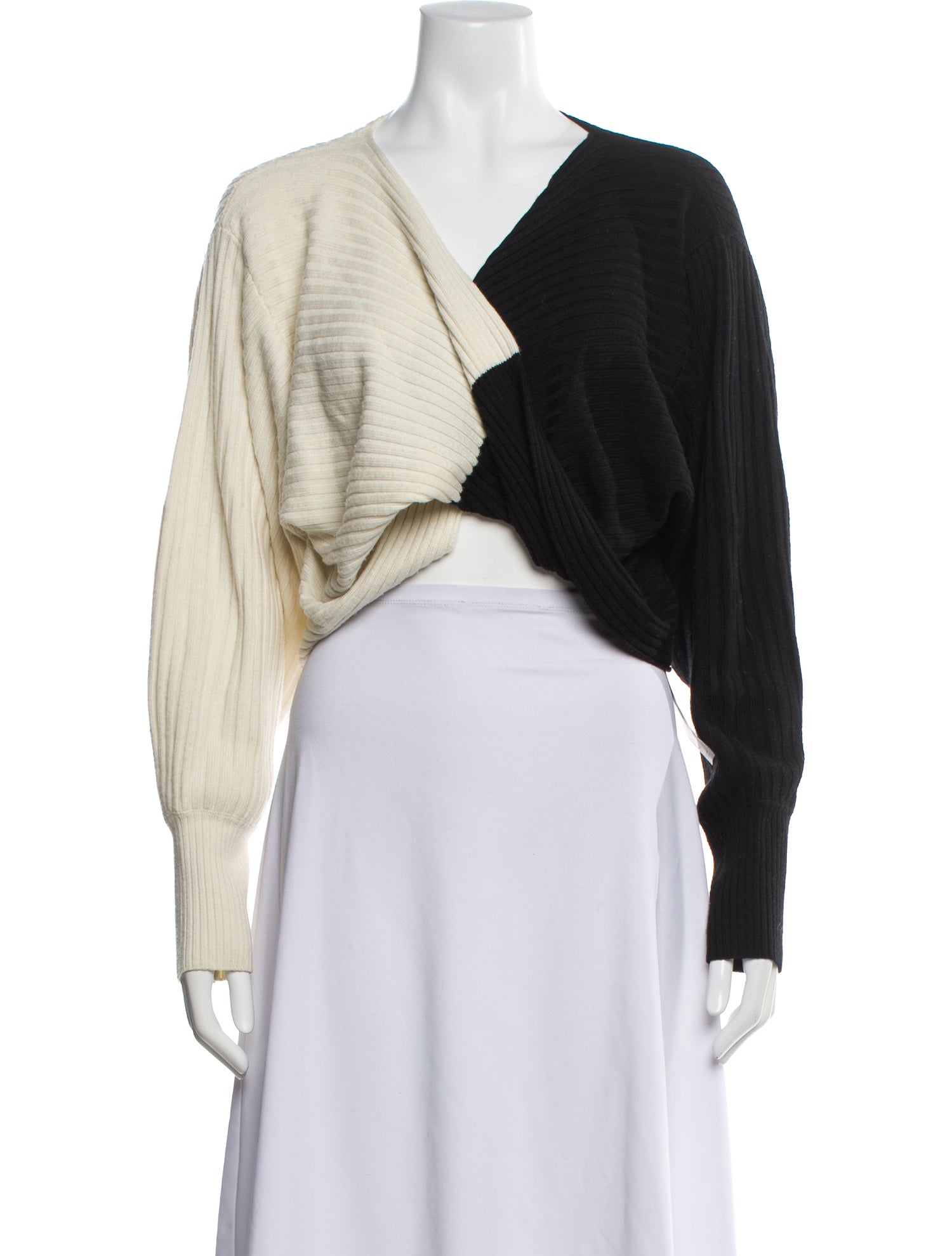 AMUR Merino Wool V-Neck Sweater