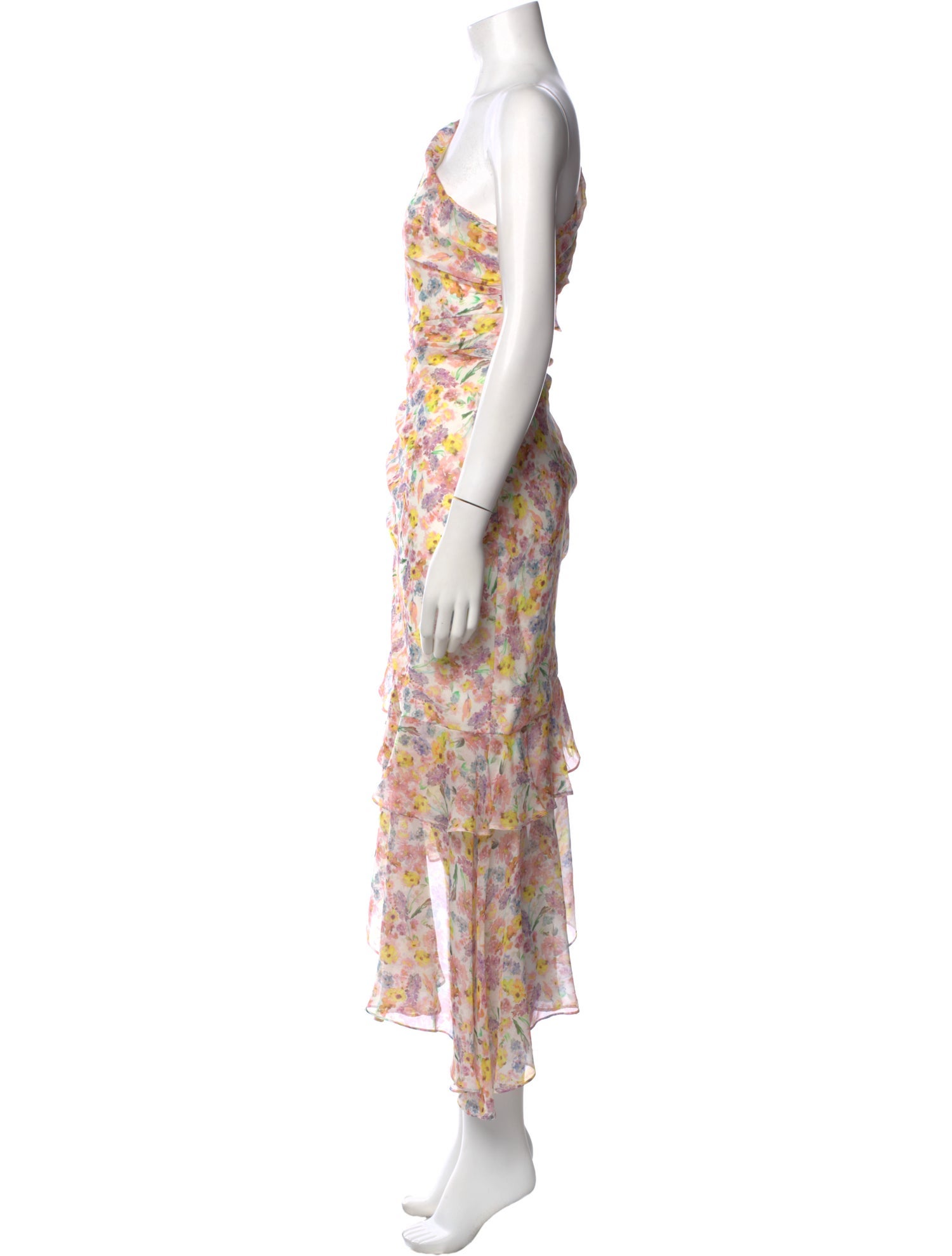 AMUR Silk Long Dress