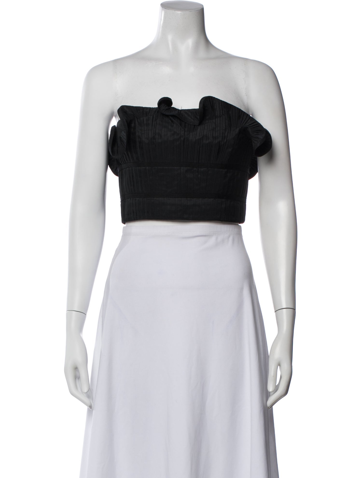 AMUR Strapless Crop Top