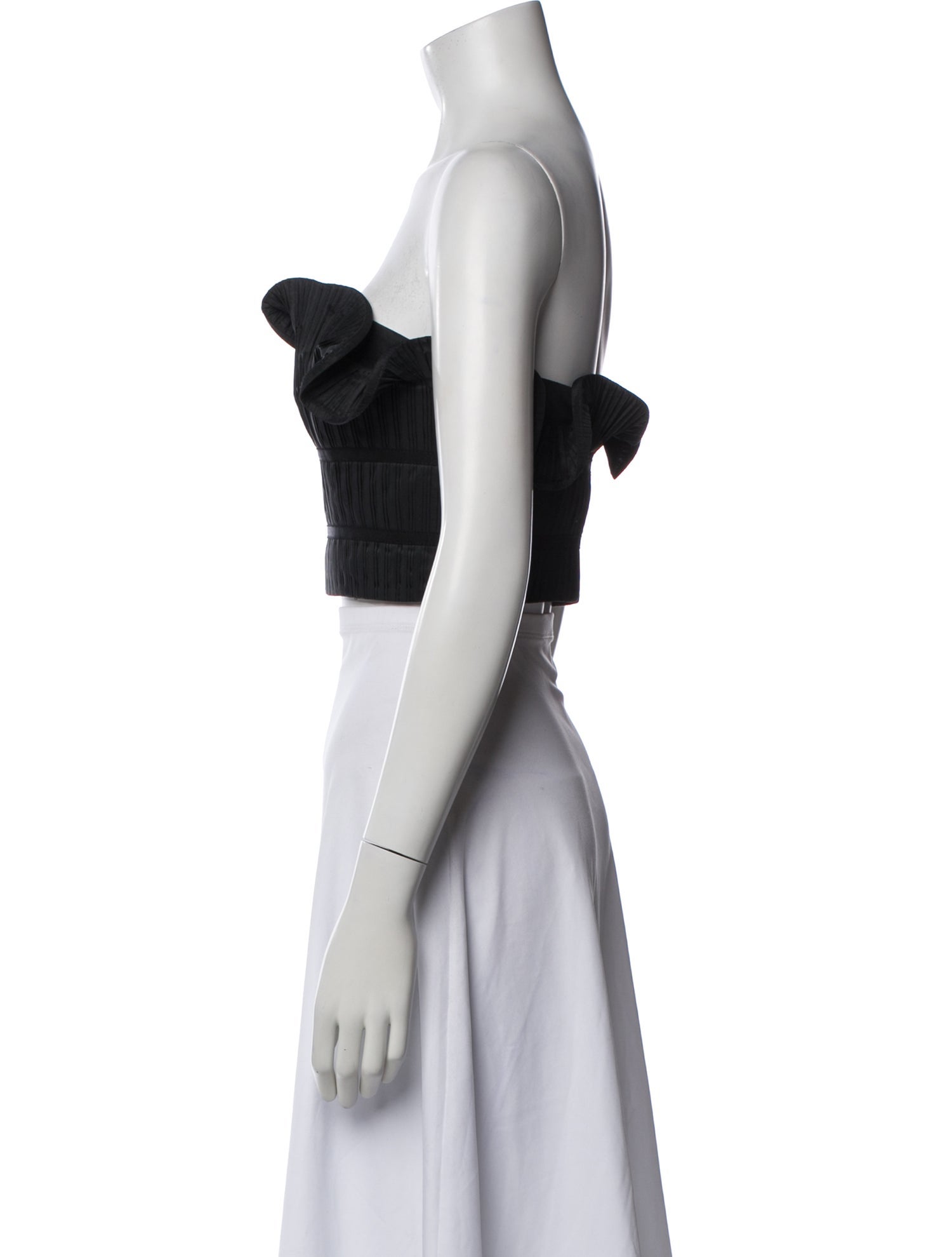 AMUR Strapless Crop Top