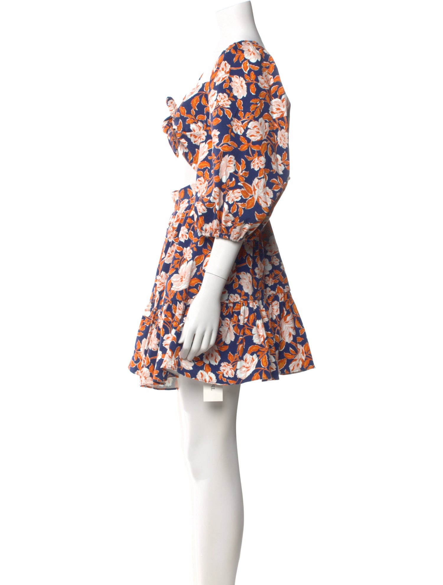 AMUR Floral Print Mini Dress