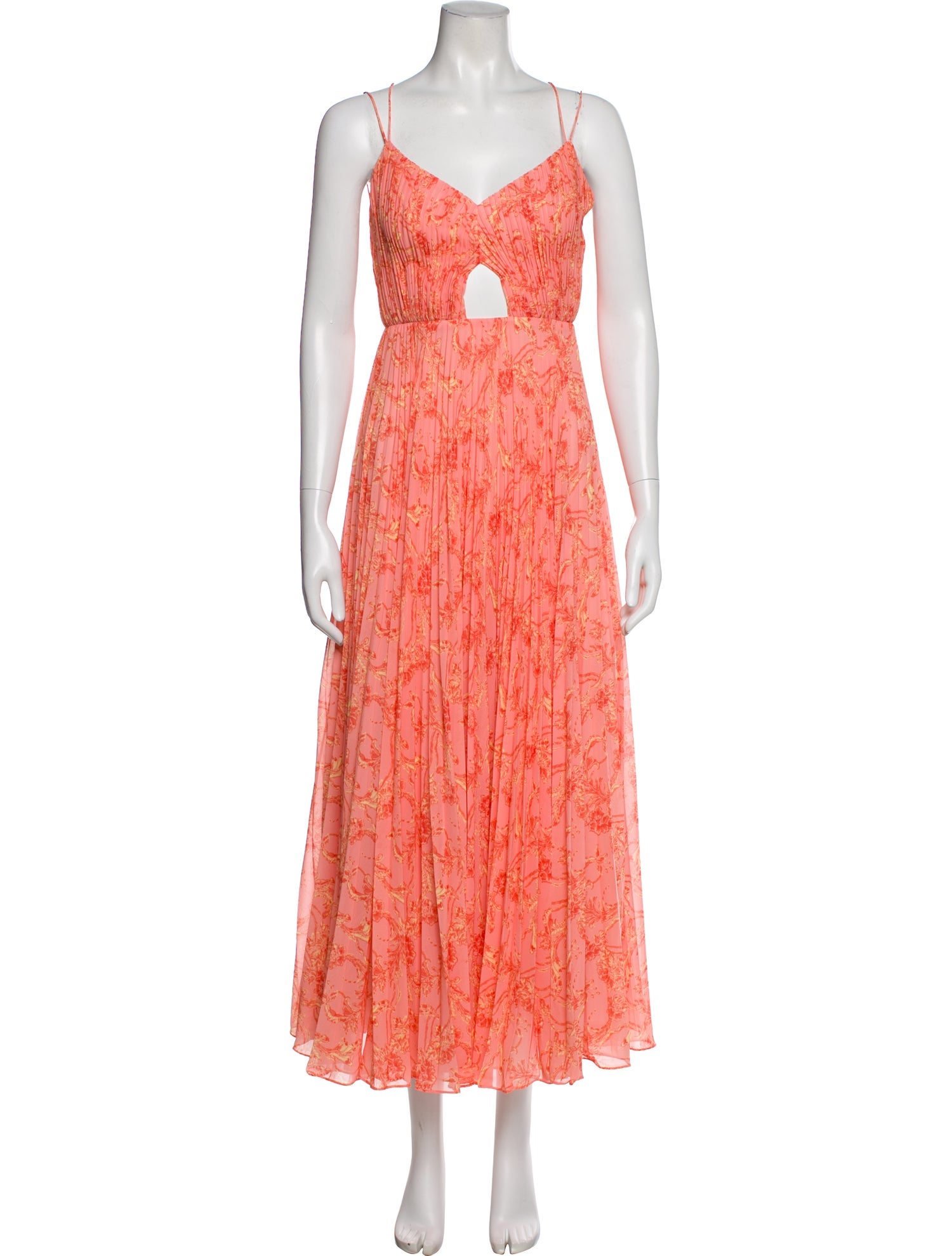 AMUR Floral Print Long Dress