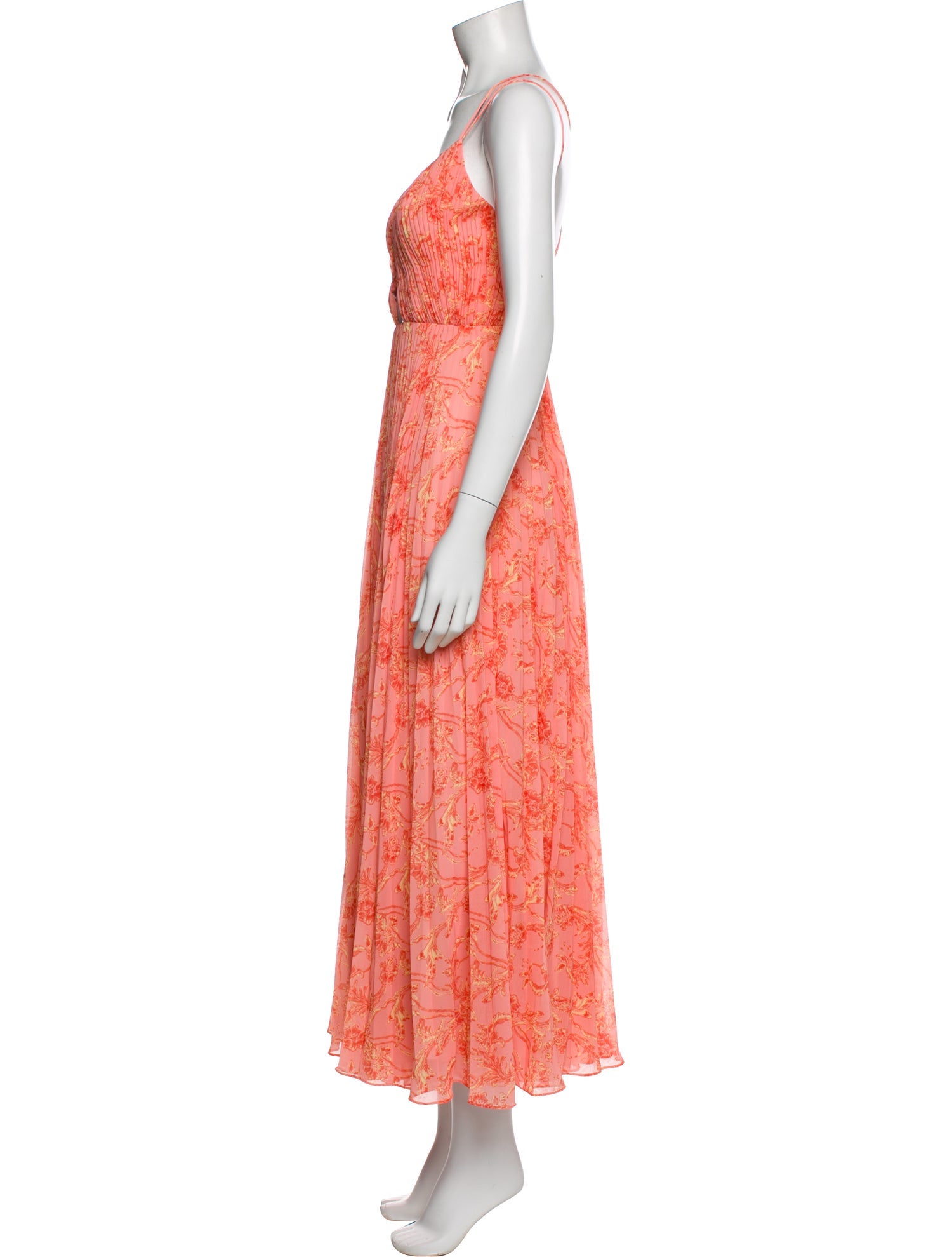 AMUR Floral Print Long Dress