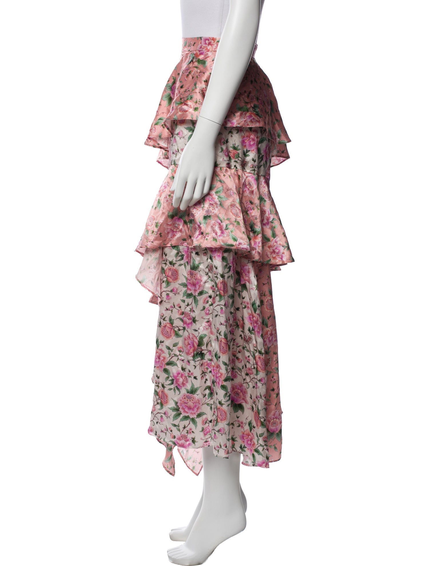 AMUR Silk Long Skirt