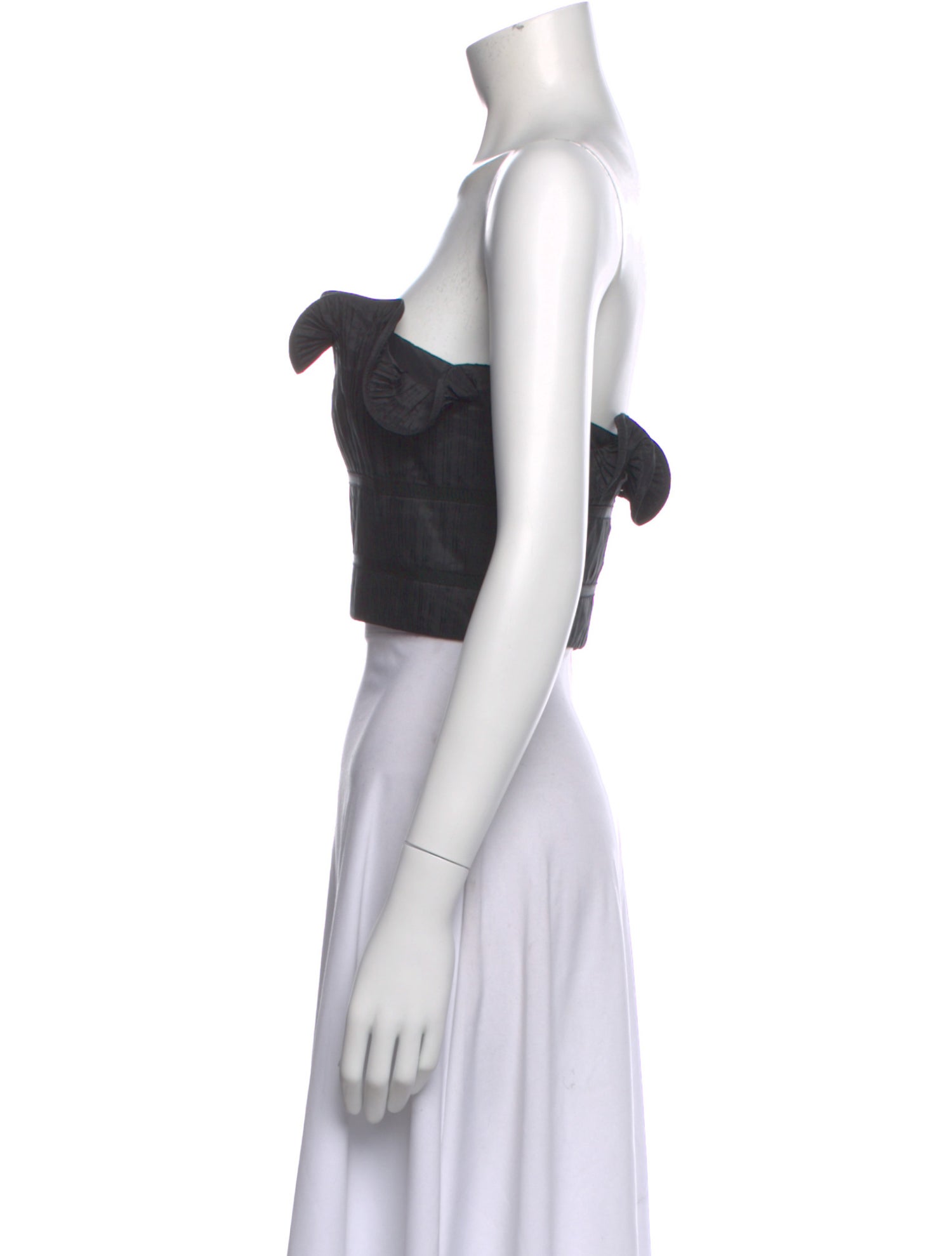 AMUR Strapless Crop Top