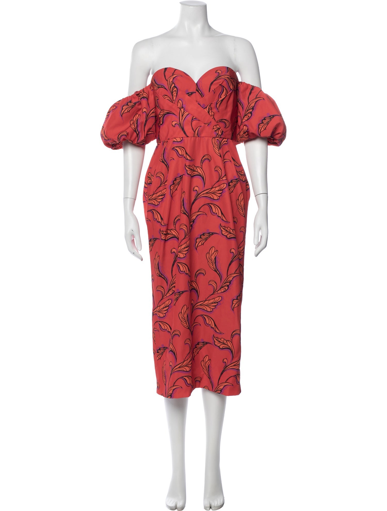 AMUR Printed Midi Length Dress w/ Tags