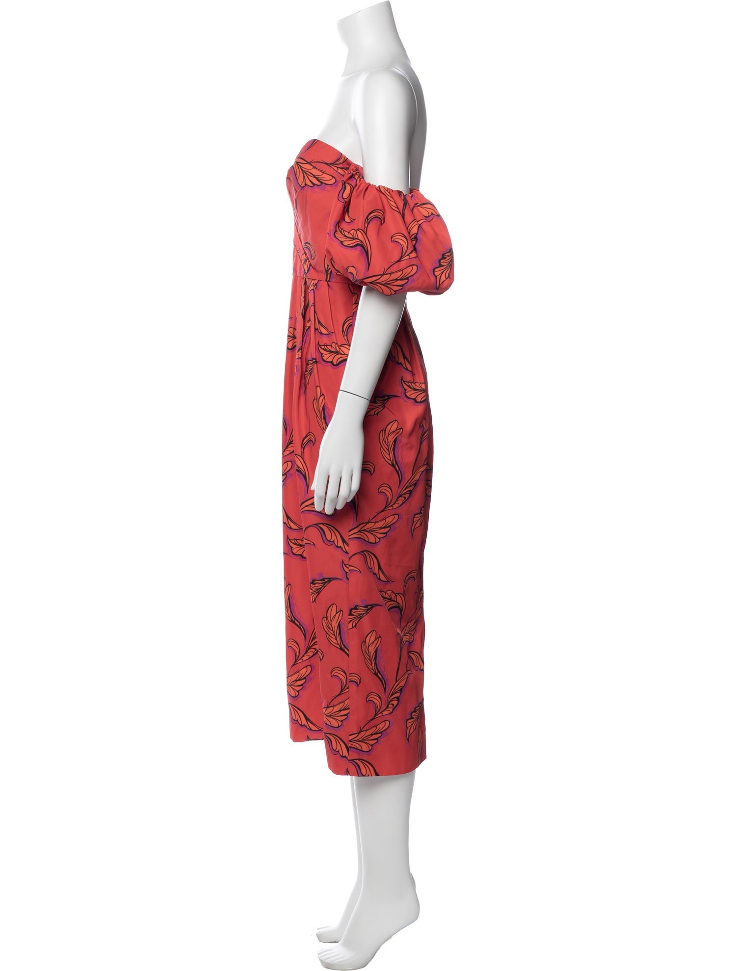AMUR Printed Midi Length Dress w/ Tags