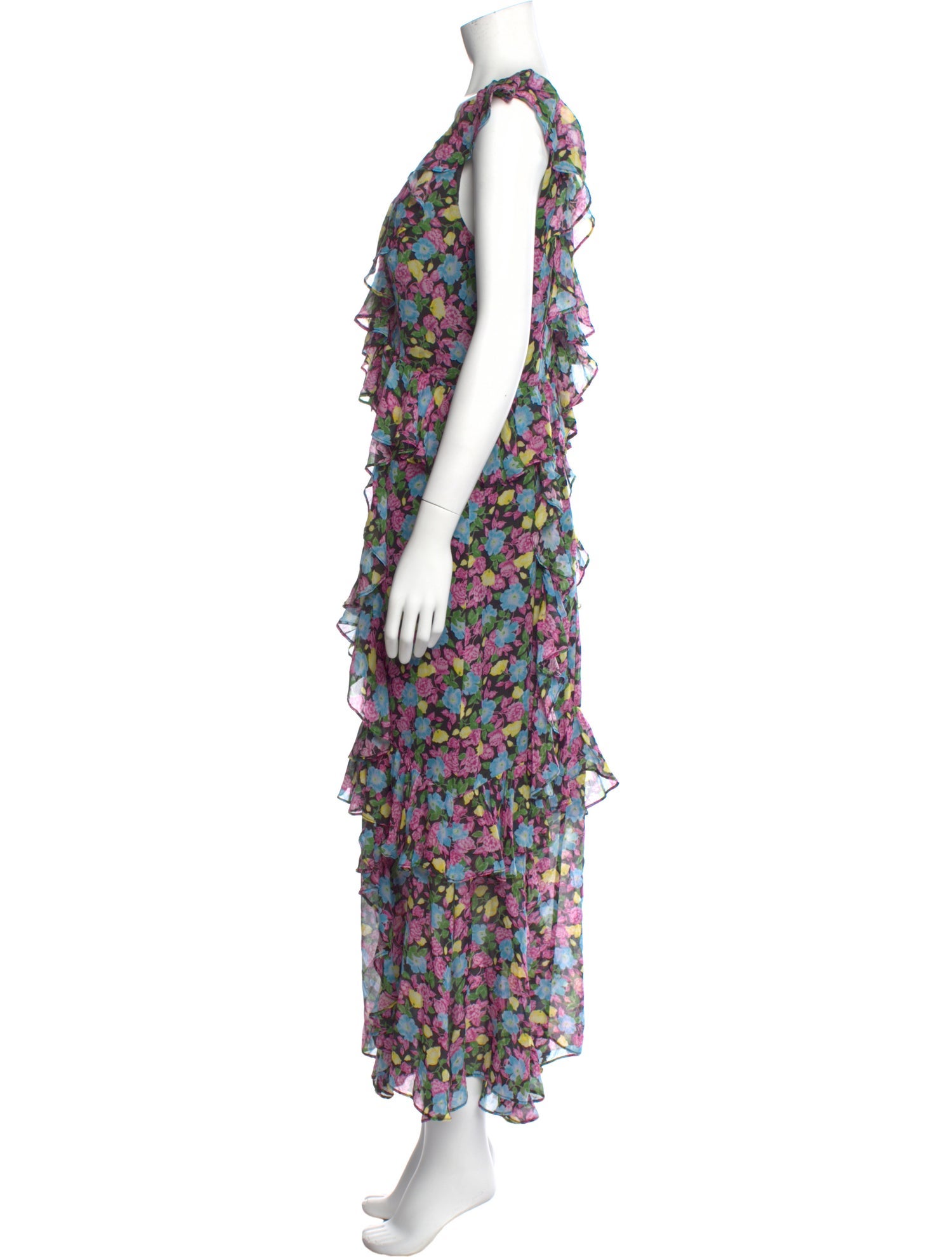 AMUR Silk Long Dress