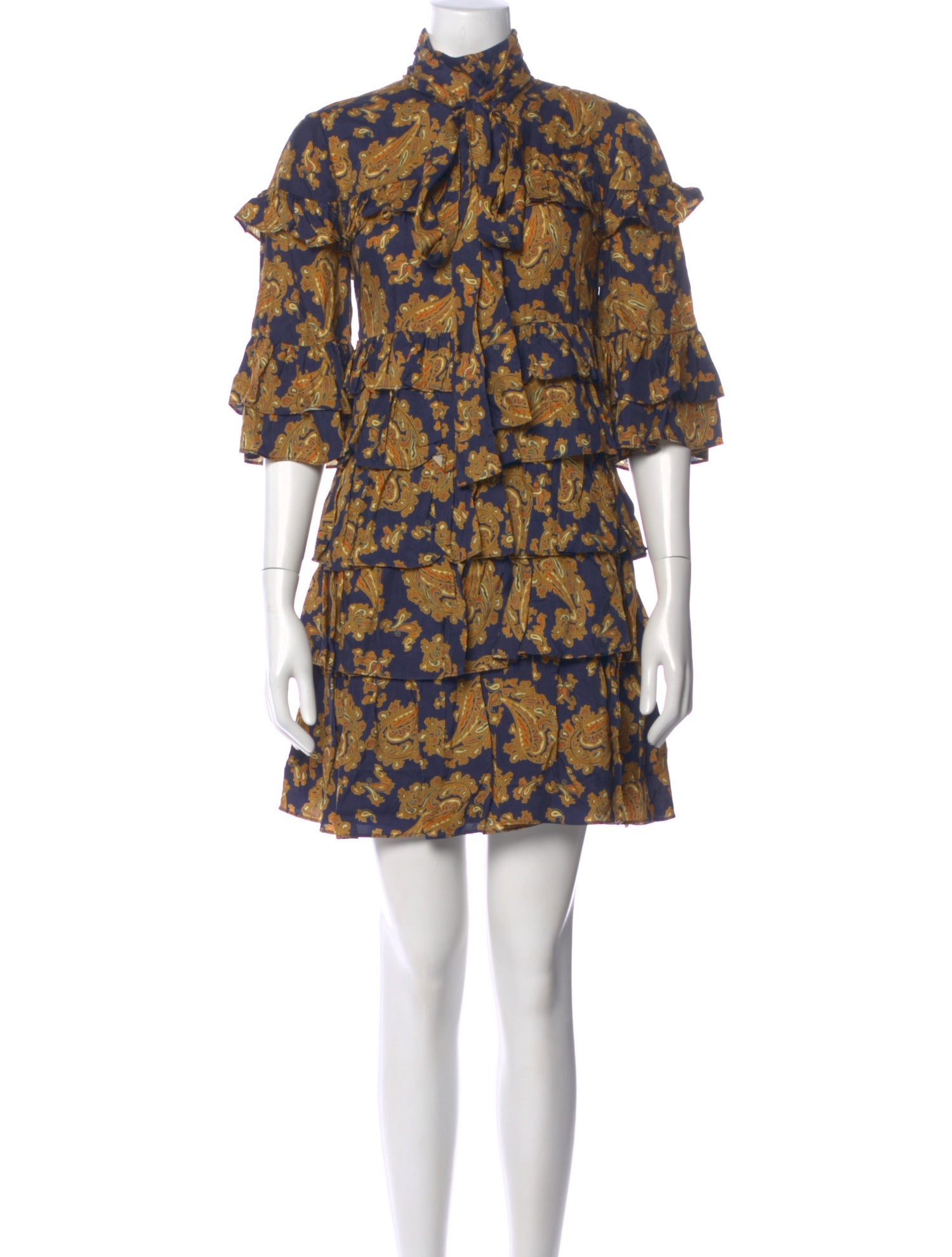 AMUR Floral Print Mini Dress