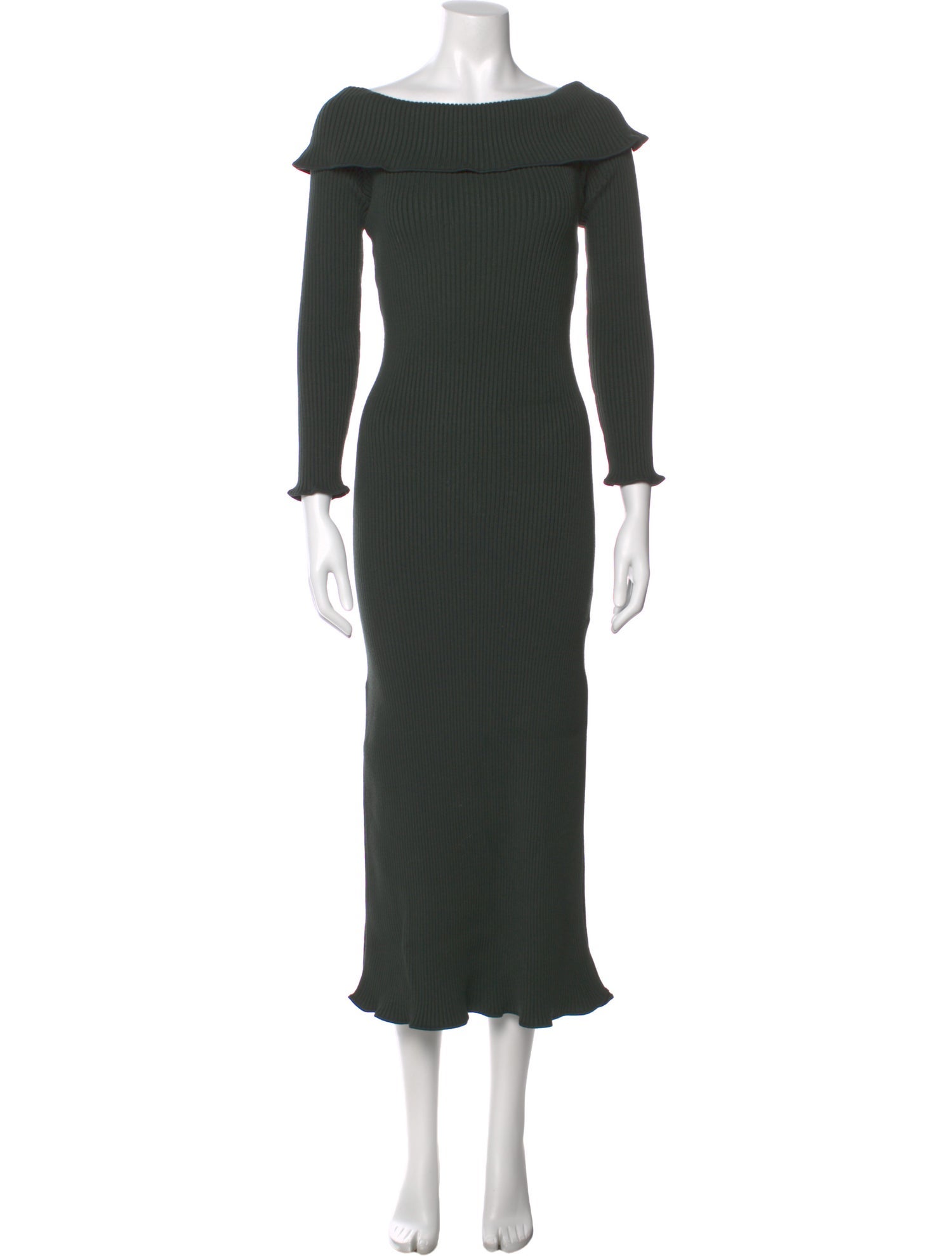AMUR Bateau Neckline Long Dress