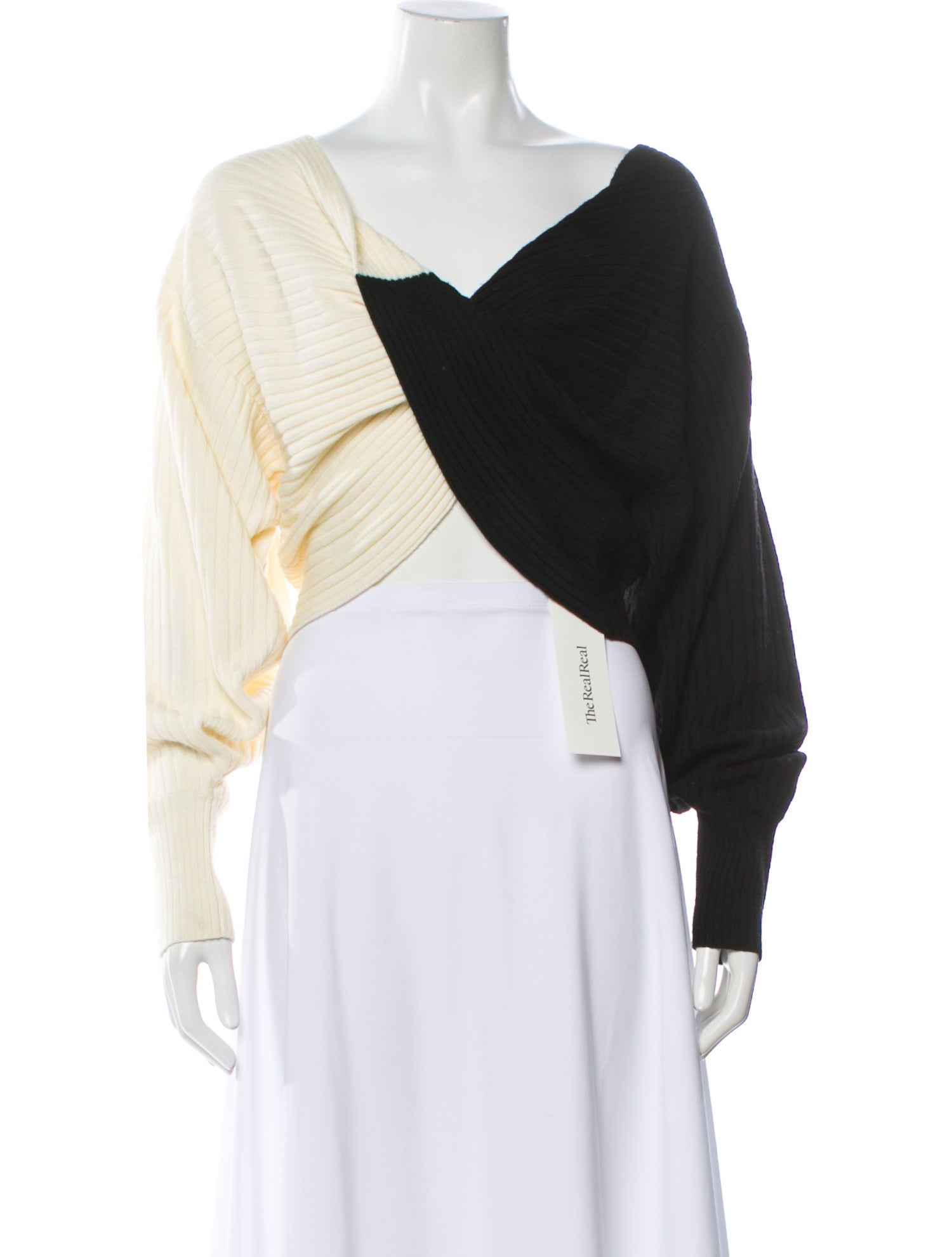 AMUR Merino Wool V-Neck Sweater