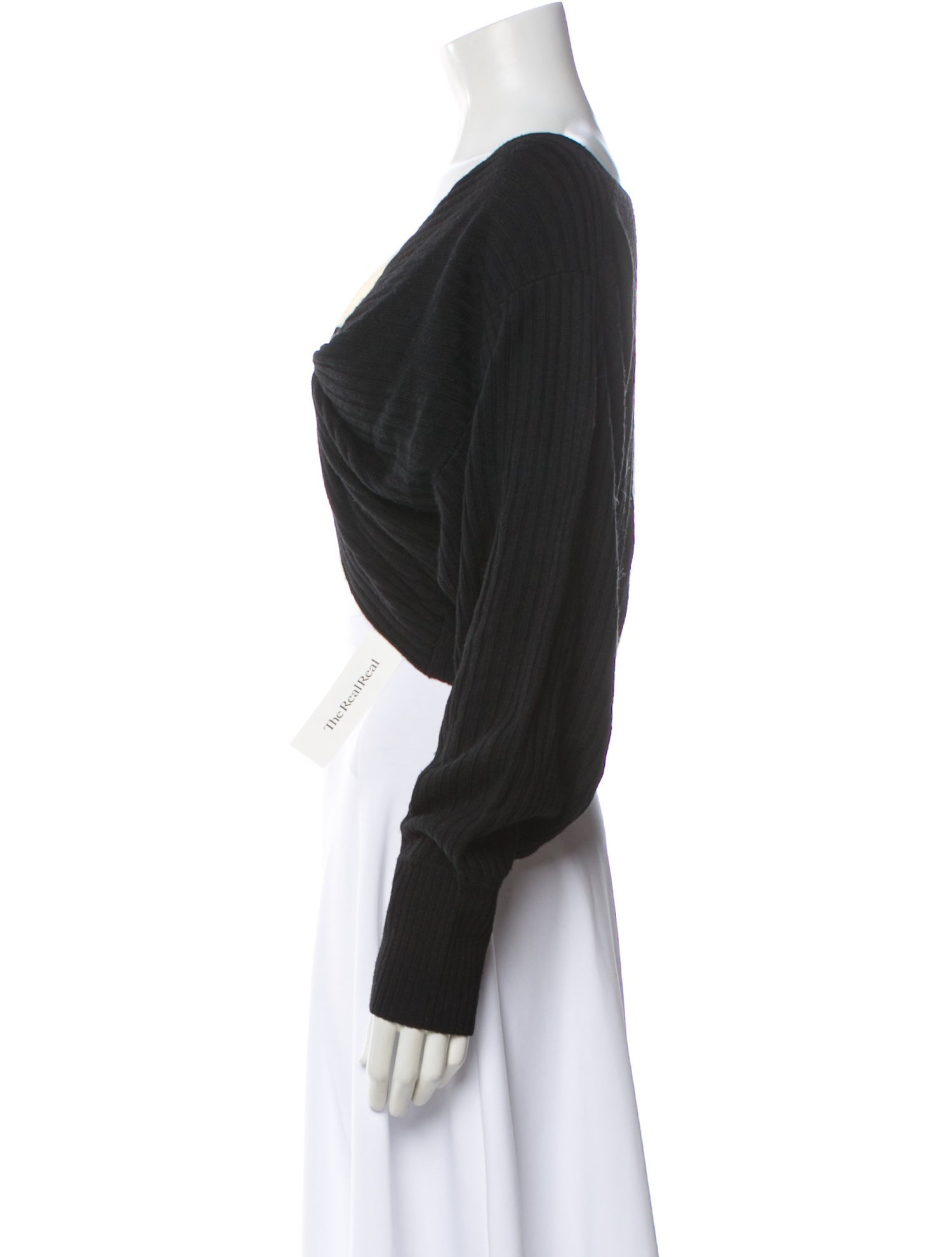 AMUR Merino Wool V-Neck Sweater