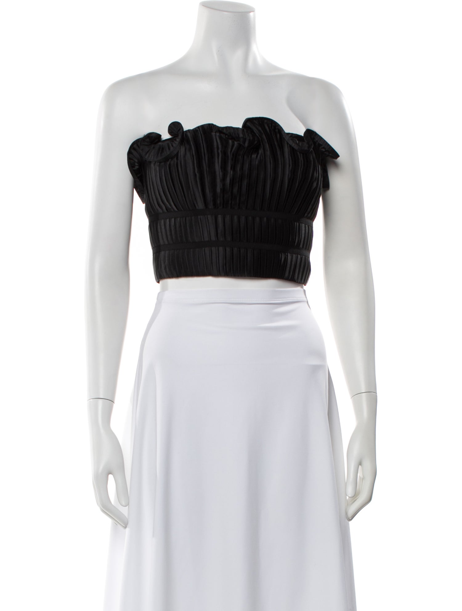 AMUR Strapless Crop Top