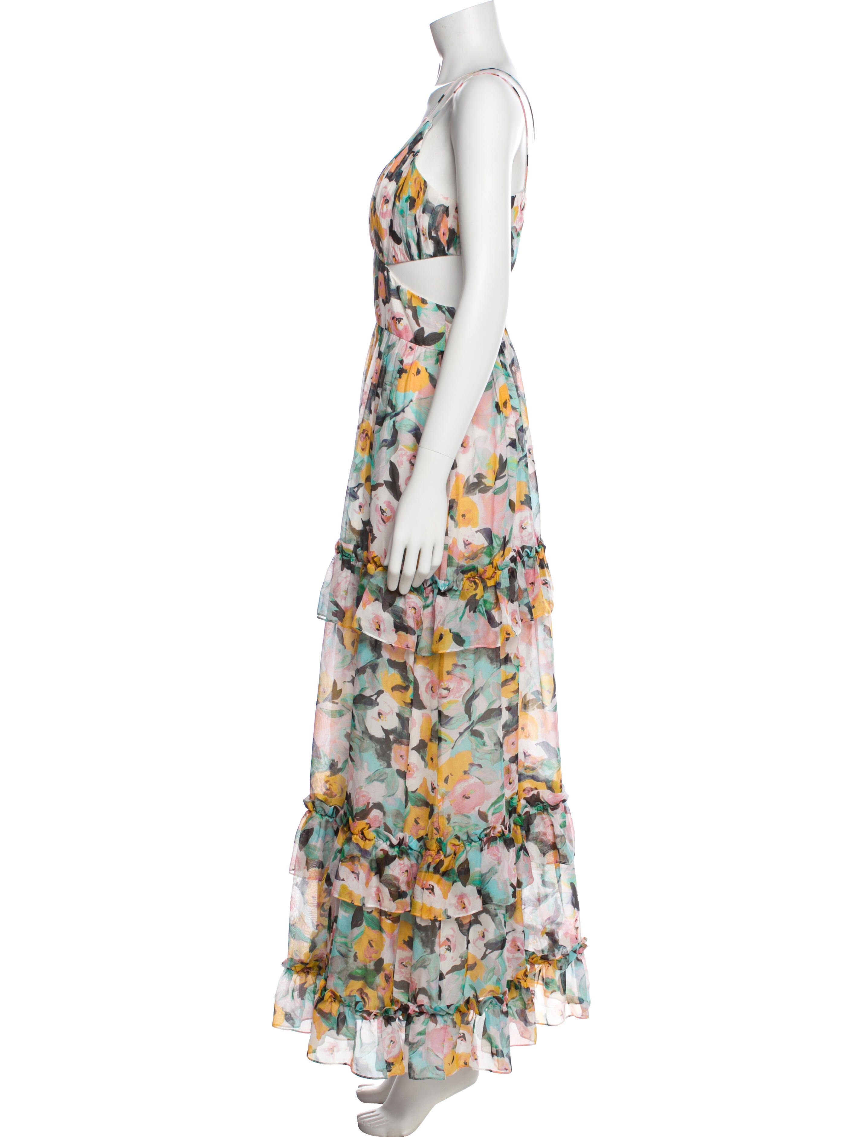 AMUR Silk Long Dress