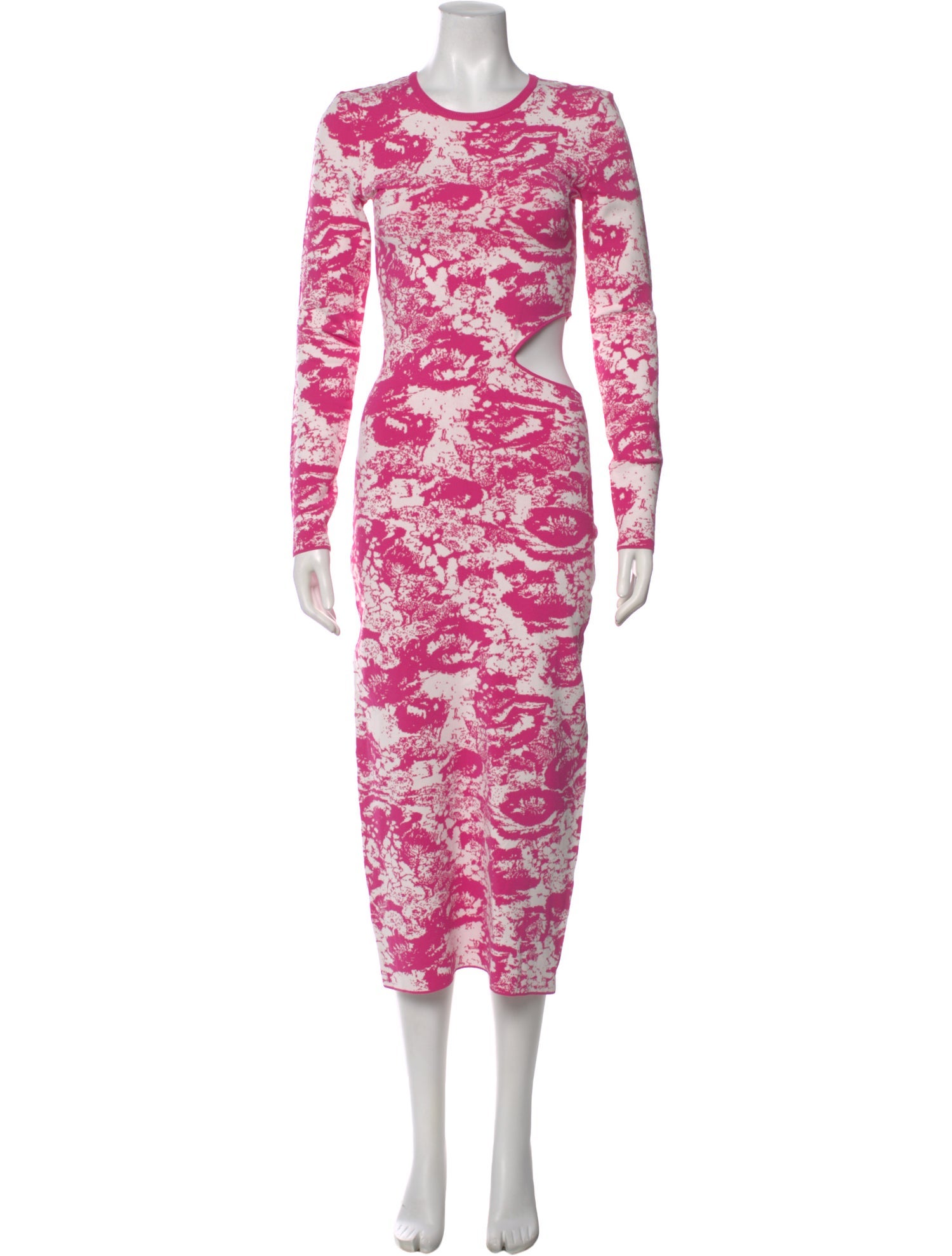 AMUR Floral Print Long Dress